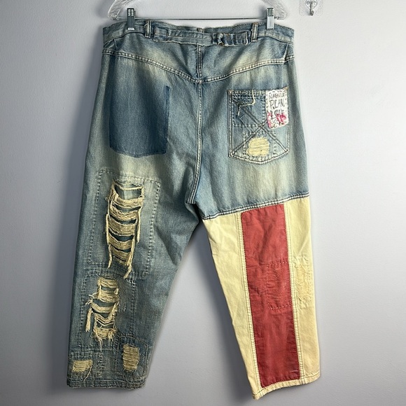 Magnolia Pearl Denim - Magnolia Pearl Miners Denim in Americana OS Bohemian Oversized Relaxed Boho Jean